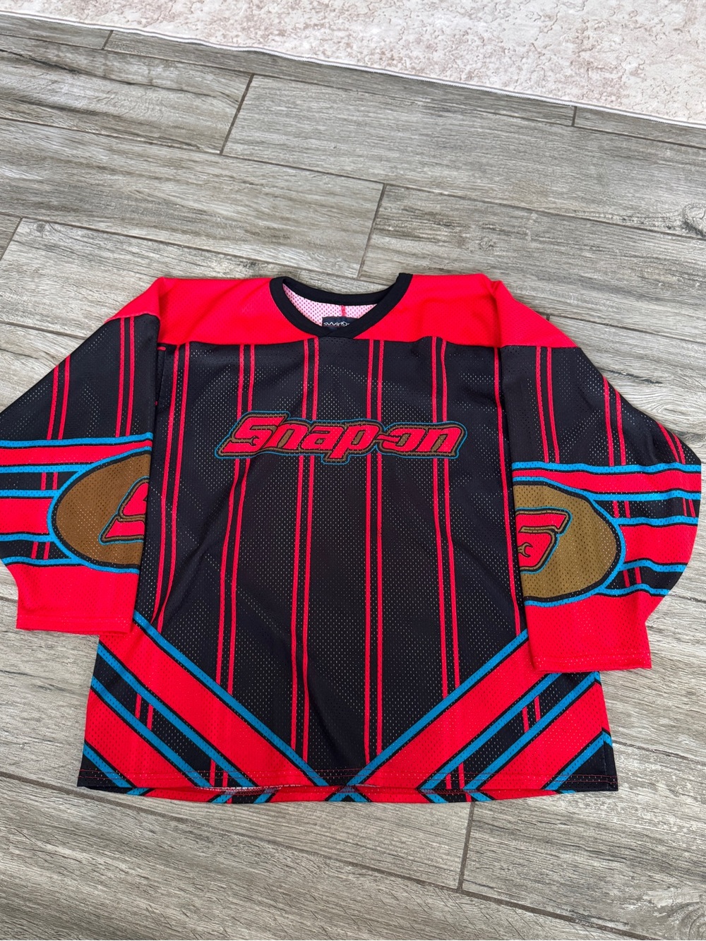 Snap-On Tools Swingster Hockey Jersey 96 Size XL Made in USA Red Vintage 90s